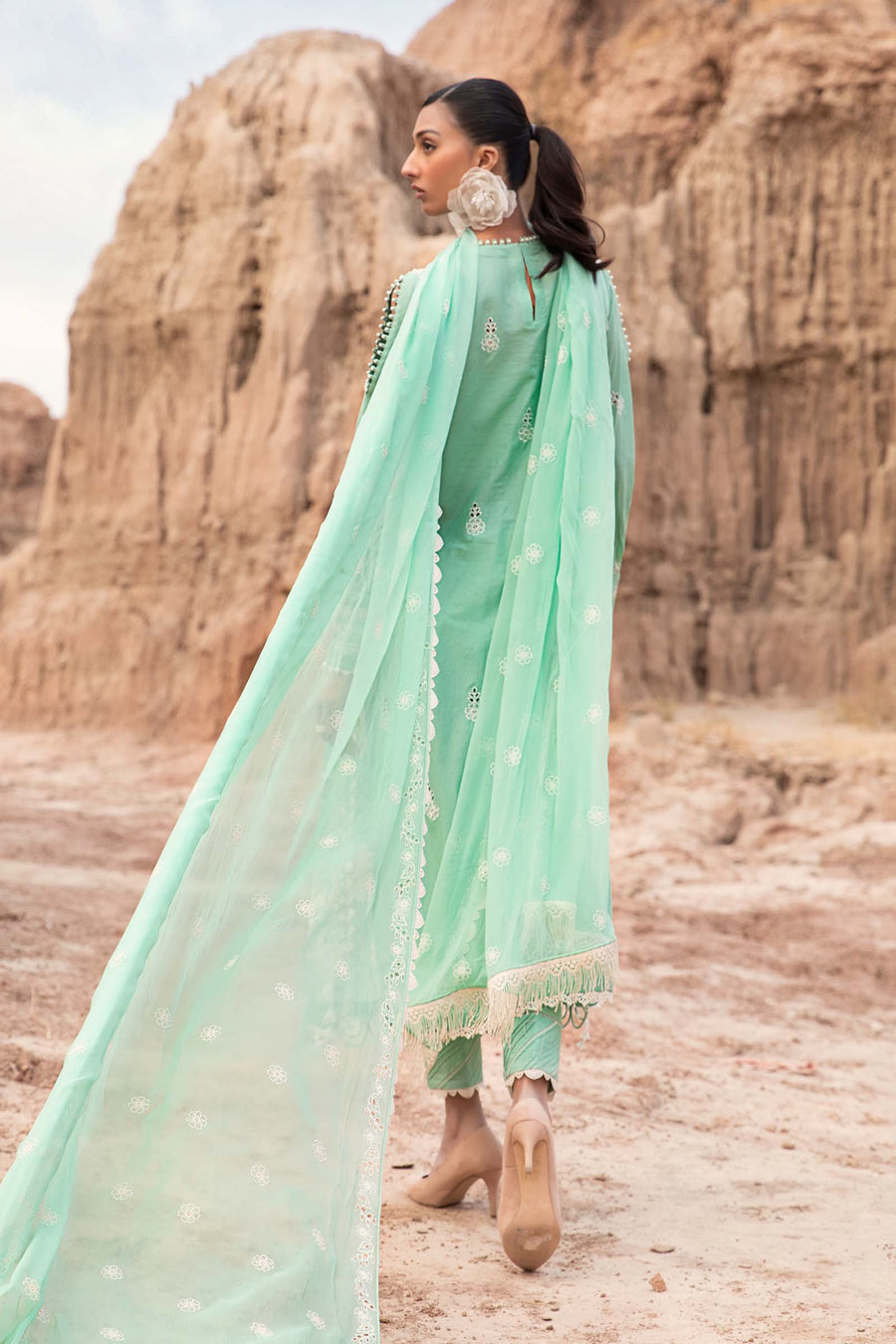 Embroidered Lawn Fabric (3Pcs) | LF-808 Ayla's Atelier